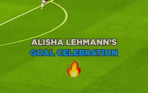 Alisa Lehman goal celebration…