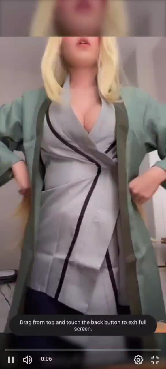 Fesch6!! Tsunade cosplay – Hot big boobs tease…