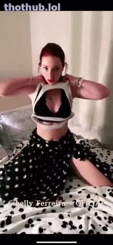 Cibelly Ferreira – Nude show on bed…