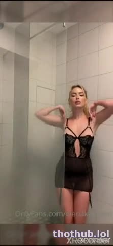 Elena Kamperi – Nude shower in bathroom