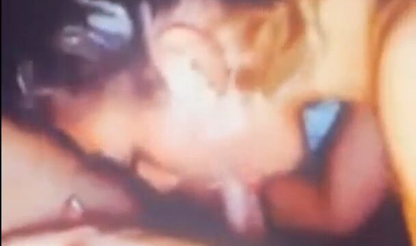 Overtime sextape – Blowjob with her BF so hot