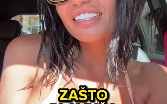 Tamara Bojanic – Sexy in car!!!