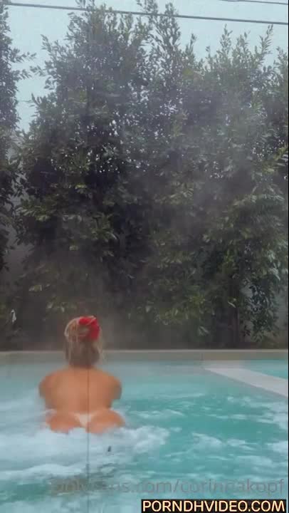 Corinna Kopf full naked video in the pool!!! Onlyfans leak so hot