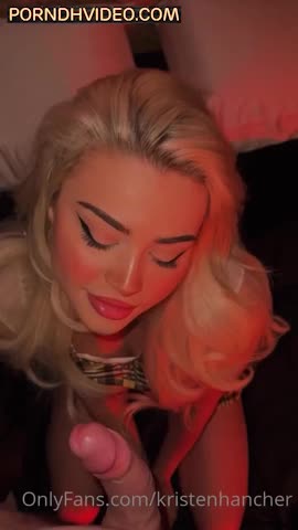 Kristen Hancher Blowjob with her BF so hot!!! Best sex tape from Onlyfans leaked