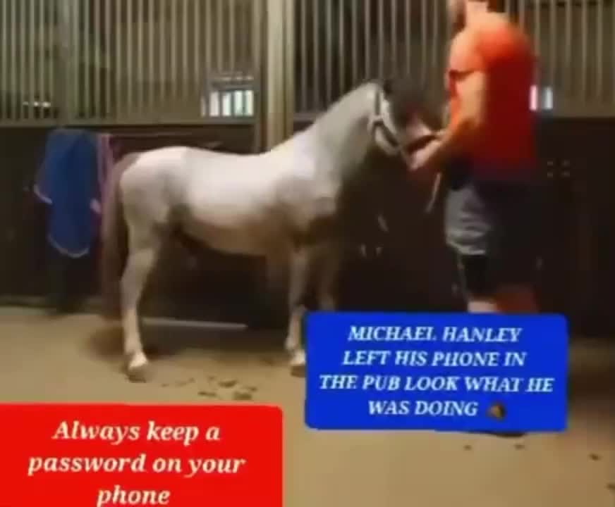 Michael Hanley horsevideo orange shirt mounting!!! Viral video leaked…