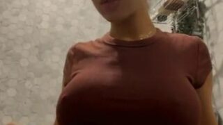 Abby Rao Nude Shower Nip Slip PPV Video Leaked