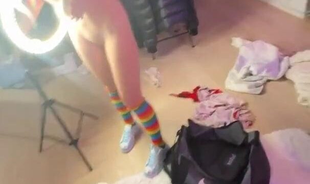 Waifumiia Rainbow Lingerie Sex Tape Cumshot Video Leaked