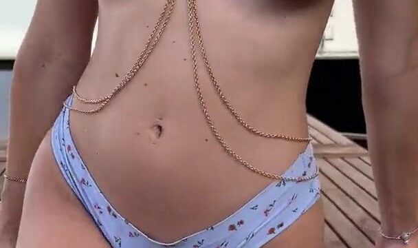 Natalie Roush Topless Bare Tits Tease Video Leaked