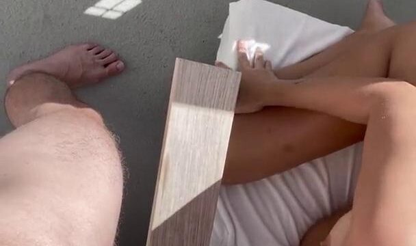 Stella Barey Nude Balcony Blowjob Video Leaked